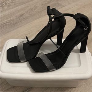 Elegant Black Strappy Heels